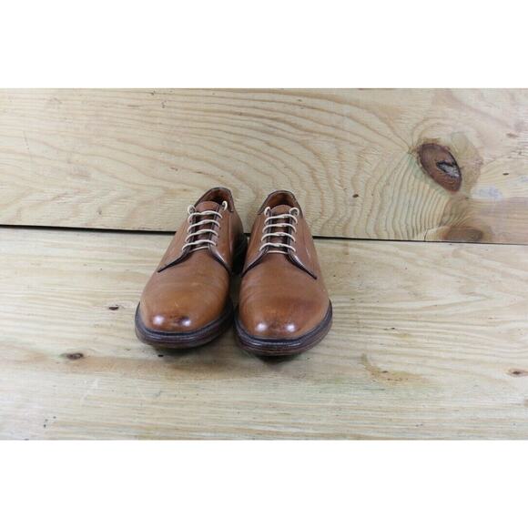 Barrie Ltd Mens Shoes 11 Brown Leather Lace Up Loafers Hand Made England Dress - Picture 2 of 9